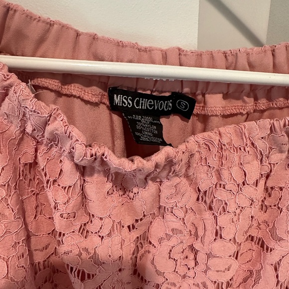 Miss Chevious Off the Shoulder Lace Top - Picture 4 of 4